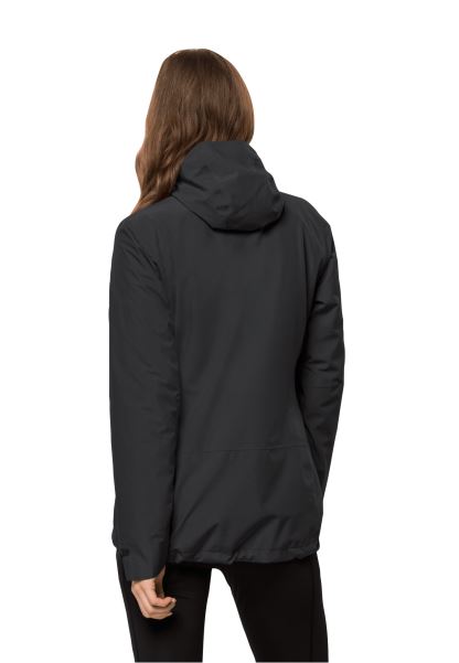 Moonrise 3'ü 1 Arada Ceket W Siyah Moda Jack Wolfskin