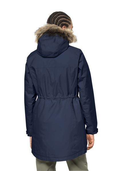 Jack Wolfskin Gece Mavisi Winterfrost Ins Parka W Sıcak