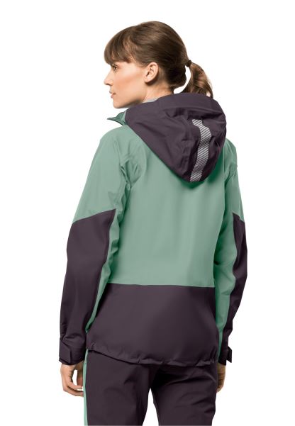 Koleksiyon Alpspitze 3l Ceket W Jack Wolfskin Granit Yeşil