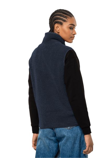 Gece Mavisi Yüksek Kıvrık Yelek W Koleksiyonu Jack Wolfskin