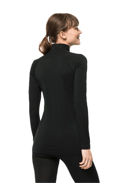 Siyah Alpspitze Yün L/s Hz W Best Jack Wolfskin