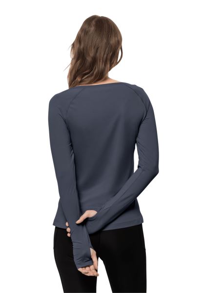 Jack Wolfskin Ombre Mavi Tasman L/s W Koleksiyonu