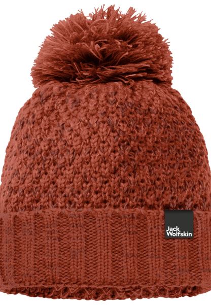 Koleksiyon Highloft örgü Bere Kadın Jack Wolfskin Sonbahar Kırmızı