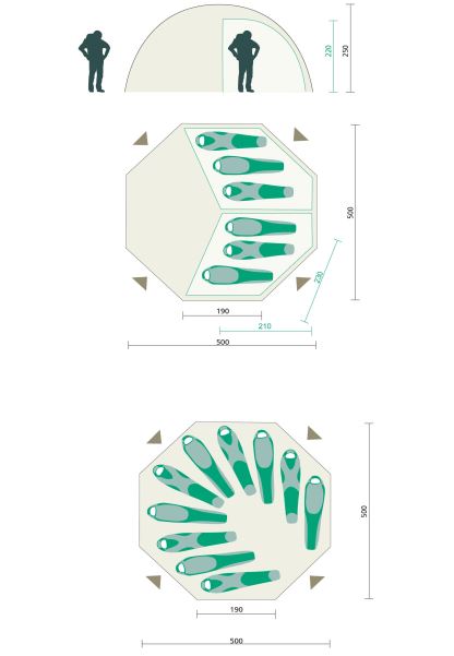 Iri Yarı Sarı En Iyi Jack Wolfskin Ana Kamp Kubbesi