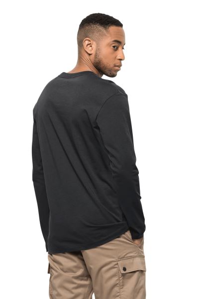 Essential Longsleeve M Black Jack Wolfskin En Iyisi