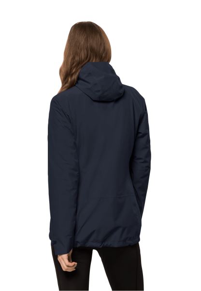 Jack Wolfskin Moonrise 3'ü 1 Arada Ceket W En Iyi Gece Mavisi