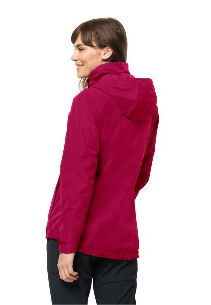 Geisshorn 3'ü 1 Arada Ceket W Cranberry Jack Wolfskin Koleksiyonları