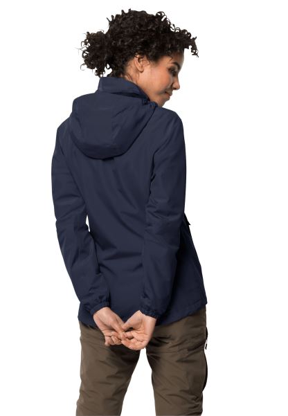 Fırtınalı Nokta Ceket W Jack Wolfskin Moda Gece Mavisi