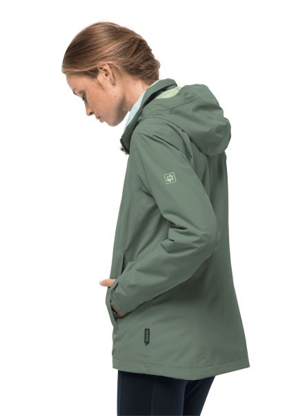 Origins Hedge Green Jack Wolfskin Ile Evandale Ceketi