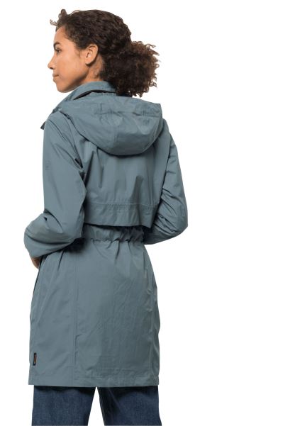 Sıcak Norden Port Ceket W Jack Wolfskin Deniz Mavisi Gri