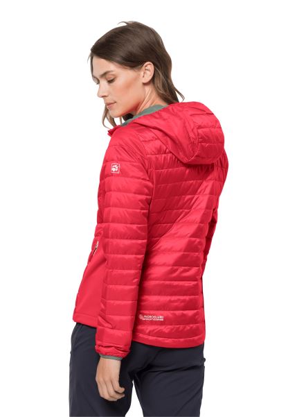 Yeni Jack Wolfskin Routeburn Ceket Lale Kırmızı