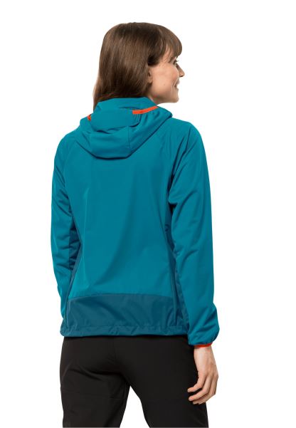 Jack Wolfskin Koleksiyonları Tatlı Su Mavi Kartal Tepe Ii Kapüşonlu W