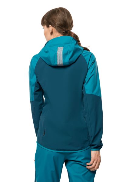 Alpspitze Hoody W Tatlı Su Mavi Jack Wolfskin Sıcak