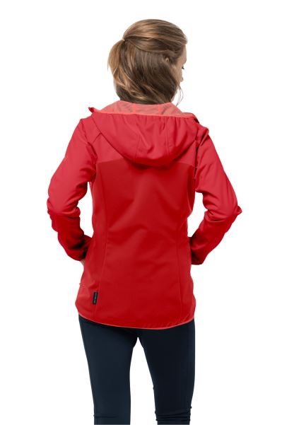 Parlak Kırmızı Go Zammı Softshell W Jack Wolfskin Moda
