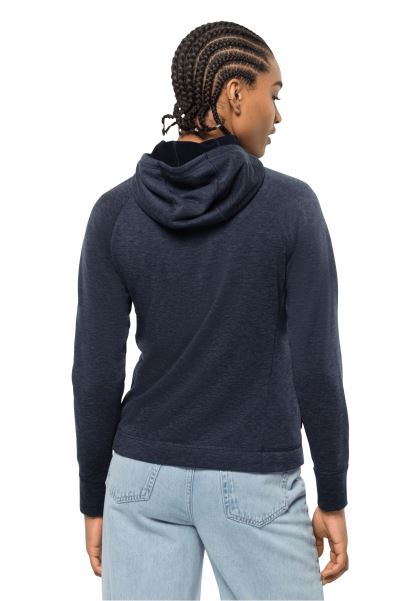 Waldsee Kapüşonlu Ceket W Gece Mavisi Jack Wolfskin Marka