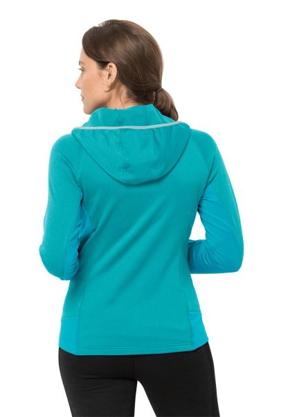 Hidro Polar ızgara W Orijinal Jack Wolfskin Dark Aqua