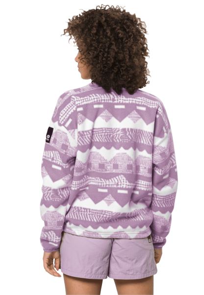 Tozlu Lavanta Allover 365 Asi Baskılı Polar W Origins Jack Wolfskin