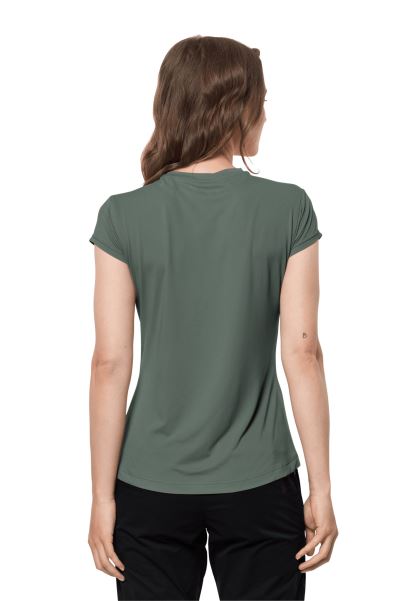 Orijinleri çit Yeşil Jack Wolfskin Tasman S/s W