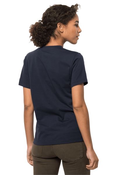 çiçek Logosu T W Koleksiyonu Jack Wolfskin Gece Mavisi