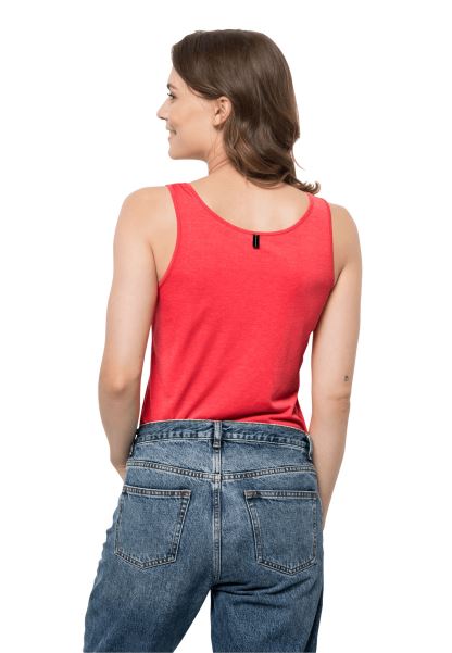 Jack Wolfskin Brand Pack & Go Tank W Lale Kırmızı