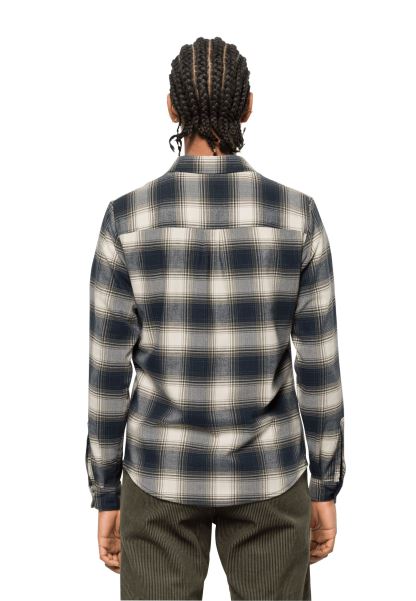 Jack Wolfskin Markalar Ile Gece Mavisi Checks Walkerweg Gömlek