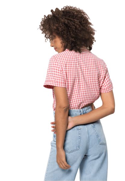 Koleksiyonlar Lale Kırmızı çekler Kepler Gömlek Kadın Jack Wolfskin