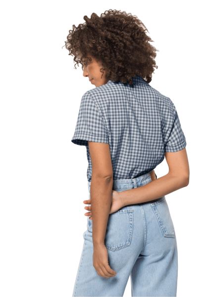 Kepler Gömlek Kadın Gece Mavisi çekler Markalar Jack Wolfskin