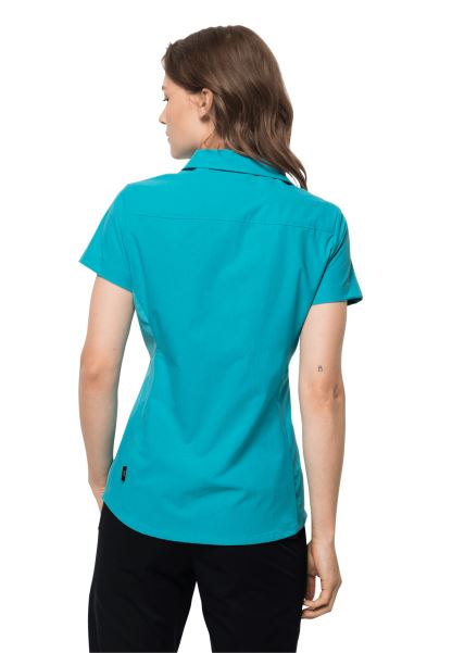 Koyu Aqua Jack Wolfskin W Tepe Gömlek Orijinal