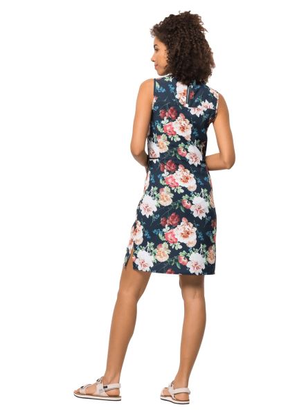 Jack Wolfskin Sıcak Gece Mavisi Tioga Road çiçekli Elbise