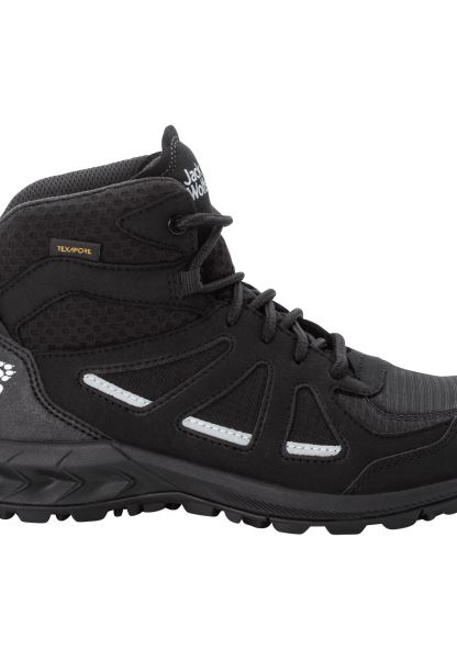 Sıcak Jack Wolfskin Siyah-gri Ormanlık 2 Texapore Orta W