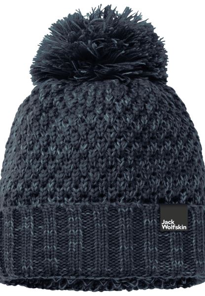 Jack Wolfskin Gece Mavisi Highloft örgü Bere Kadın Orijinal