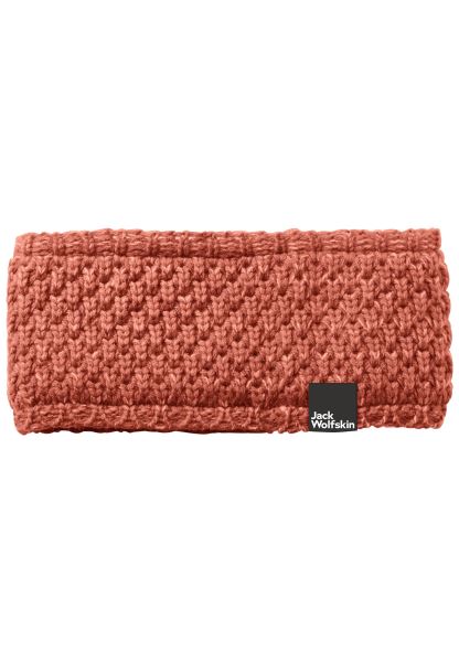 Sonbahar Kırmızı Highloft örgü Kafa Bandı Kadın Jack Wolfskin Marka