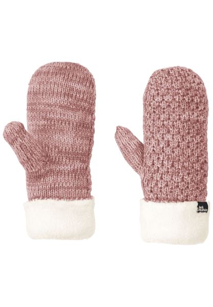 Sıcak Afterglow Jack Wolfskin Highloft örgü Mitten Kadın