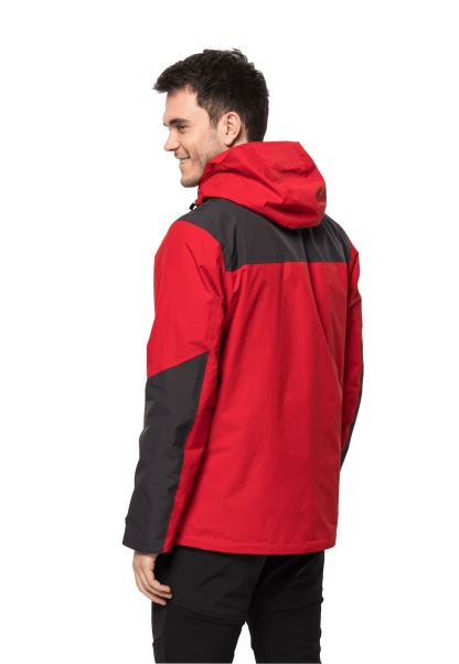 Jasper 3'ü 1 Arada Ceket M Orijinal Jack Wolfskin Adrenalin Kırmızısı