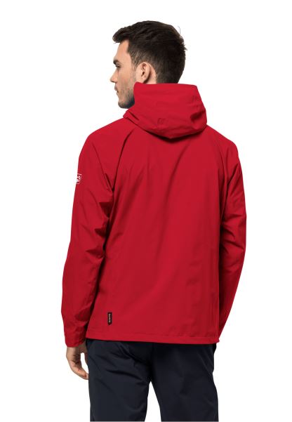 Yeni Jack Wolfskin Pack & Go Shell M Adrenalin Kırmızısı