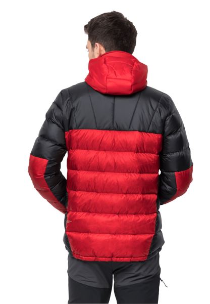 Adrenalin Kırmızı Jack Wolfskin Nebelhorn Aşağı Kapüşonlu M Koleksiyonu