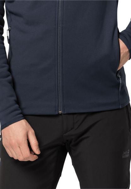 Gece Mavisi Orijinal Jack Wolfskin Baiselberg Kapşonlu Fz M