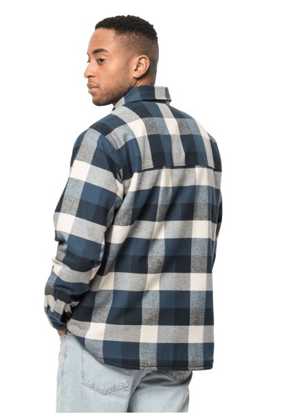 Sıcak Felsenweg Ins Gömlek M Jack Wolfskin Gök Mavisi çekler