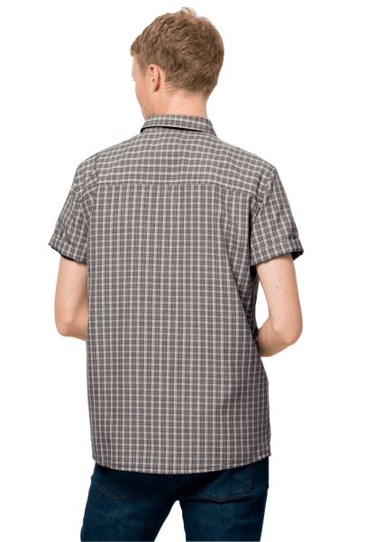 Orijinal El Dorado Gömlek Erkek Asfalt Check Jack Wolfskin