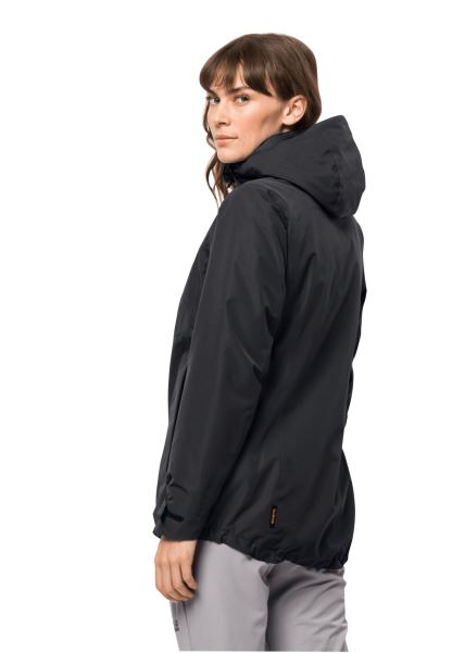 Bergland 3'ü 1 Arada Ceket W Jack Wolfskin Markalar Siyah