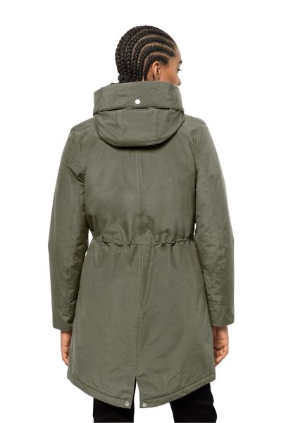 Orijinal Tozlu Zeytin Jack Wolfskin Rocky Point Parka