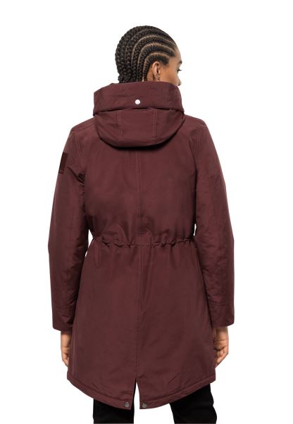 Yeni Cordovan Kırmızısı Rocky Point Parka Jack Wolfskin