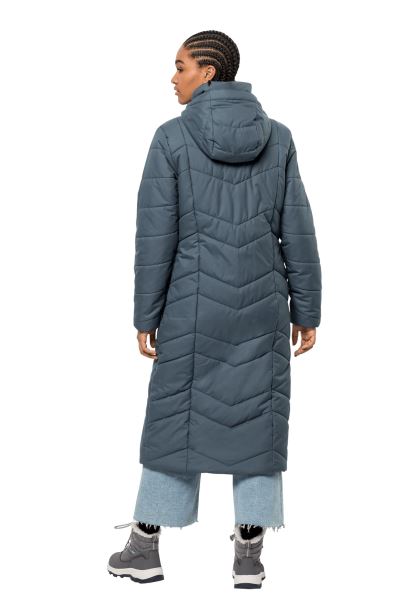 Jack Wolfskin Kayrak Mavi Kyoto Uzun Ceket W Kökenleri