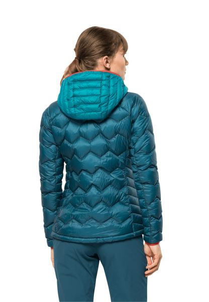 Jack Wolfskin Kökenli Mavi Mercan Alpspitze Aşağı Kapüşonlu W