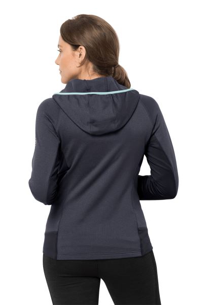 Jack Wolfskin Hidro ızgara Polar W Grafit Kökenli