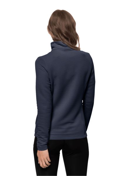 Jack Wolfskin Gece Mavisi Mütevazı Ceket Koleksiyonları Ile