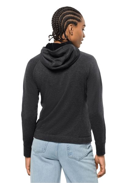 Siyah Yeni Waldsee Kapüşonlu Ceket W Jack Wolfskin