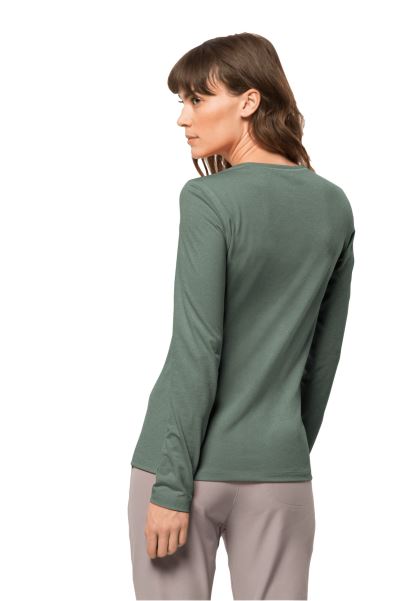 Jack Wolfskin çit Yeşil Moda Gökyüzü Termal L/s W