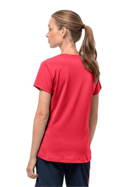 Sıcak Jack Wolfskin T W Lale Kırmızı Daraltır