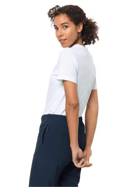 Beyaz Acele Marka Jack Wolfskin Kır çiçeği T W